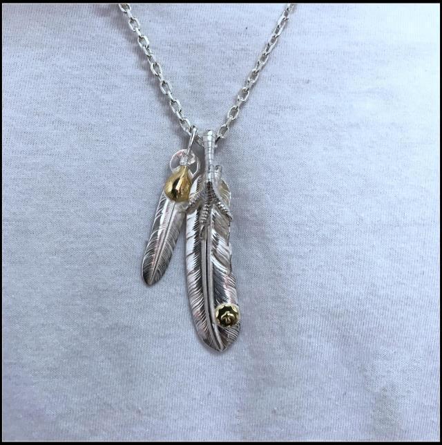 Heart Wheel Feather and Feather with Silver Claw Setup | Goro&#39;s Feather Authorized Dealer