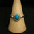 Silver Rope Turquoise Ring | Goros Feather Authorized Dealer