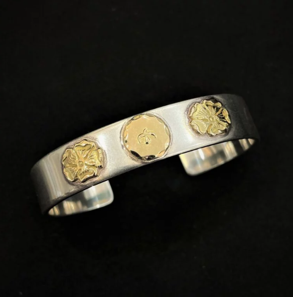 Double Rose Bracelet - Small | Goros Feather Authorized Dealer