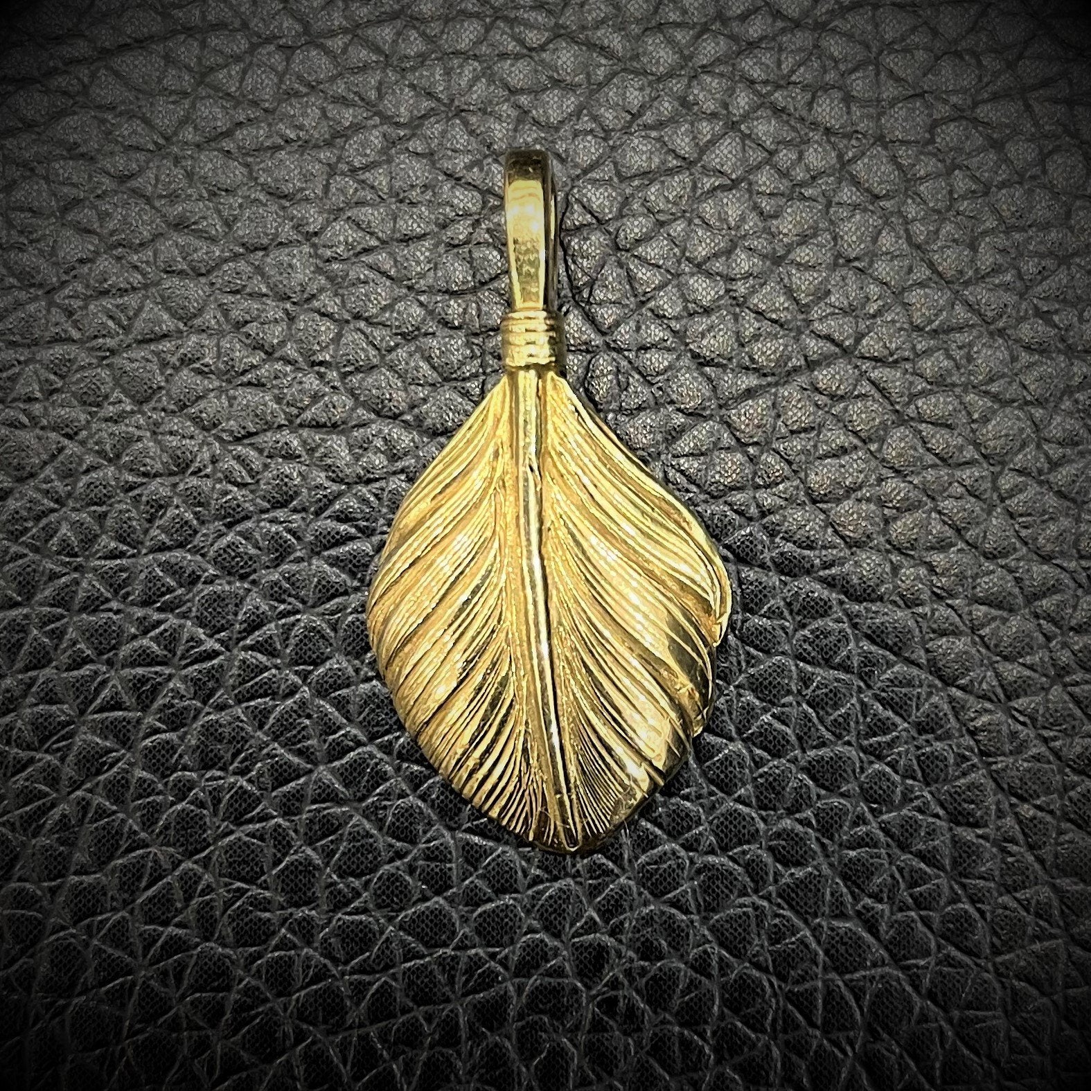 Gold Heart Pendant - Facing Left | Goros Authorized Dealer