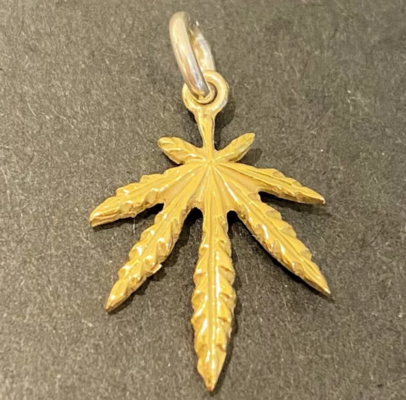 Gold Grass Pendant - Small | Goros Authorized Dealer