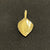Gold Heart Pendant - Facing Right | Goros Feather Authorized Dealer