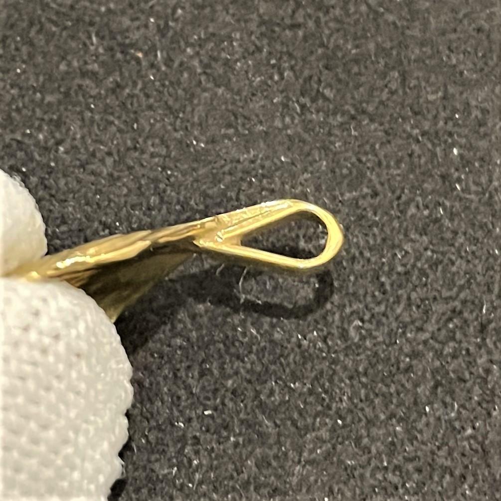 Gold Heart Pendant - Facing Right | Goro&#39;s Feather Authorized Dealer