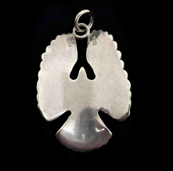 Eagle Pendant with 18K Gold | Goro&#39;s Feather Authorized Dealer